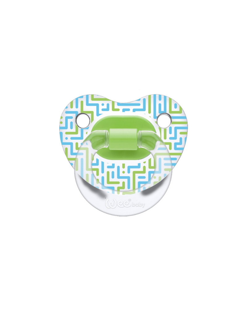WEE BABY TRANSPARENT PATTERNED ORTHODONTIC SOOTHER NO.3 24X24