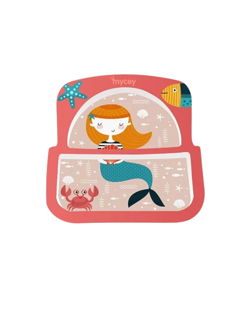 MYCEY TWO SECTION PLATE – MERMAID