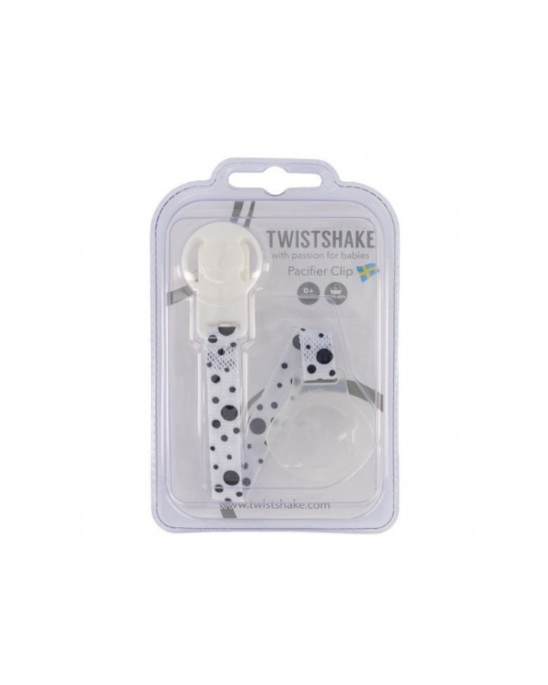 2000010 TWISTSHAKE PACIFIER CLIP WHITE 1/48