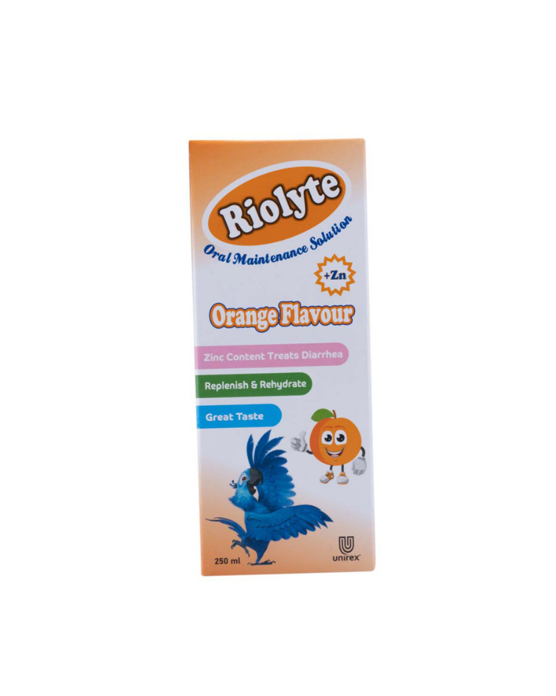 RIOLYTE ORS LIQUID ORANGE FLAVOUR 250ML