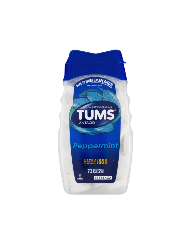 TUMS ULTRA 72CT PEPPERMINT