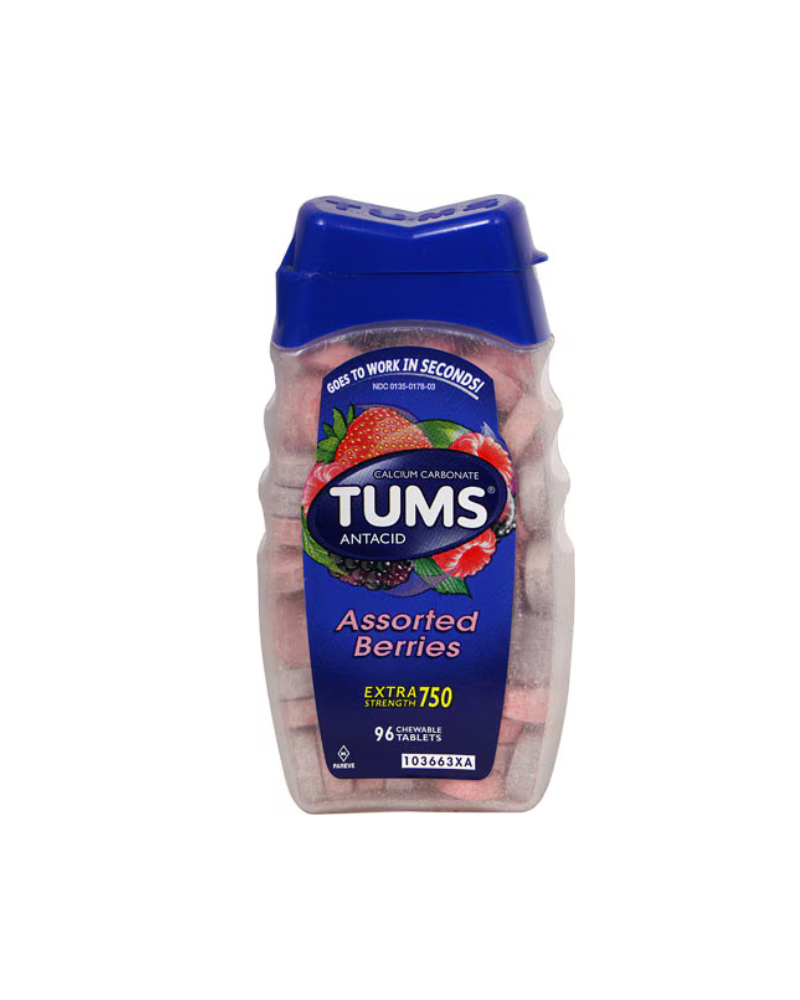 TUMS EX/ASST/BERRY 96 CT