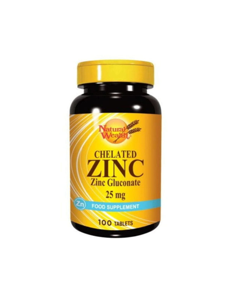 ZINC 25MG NATURAL WEALTH