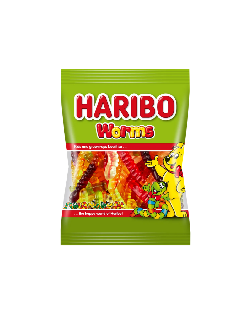 HARIBO 17GR*30PC WORMS ME COPE