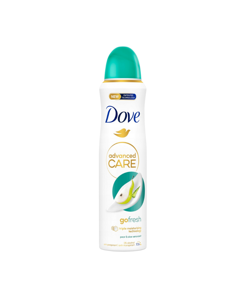 DOVE DEO W. ADV. PEAR ALOE VERA 150ML