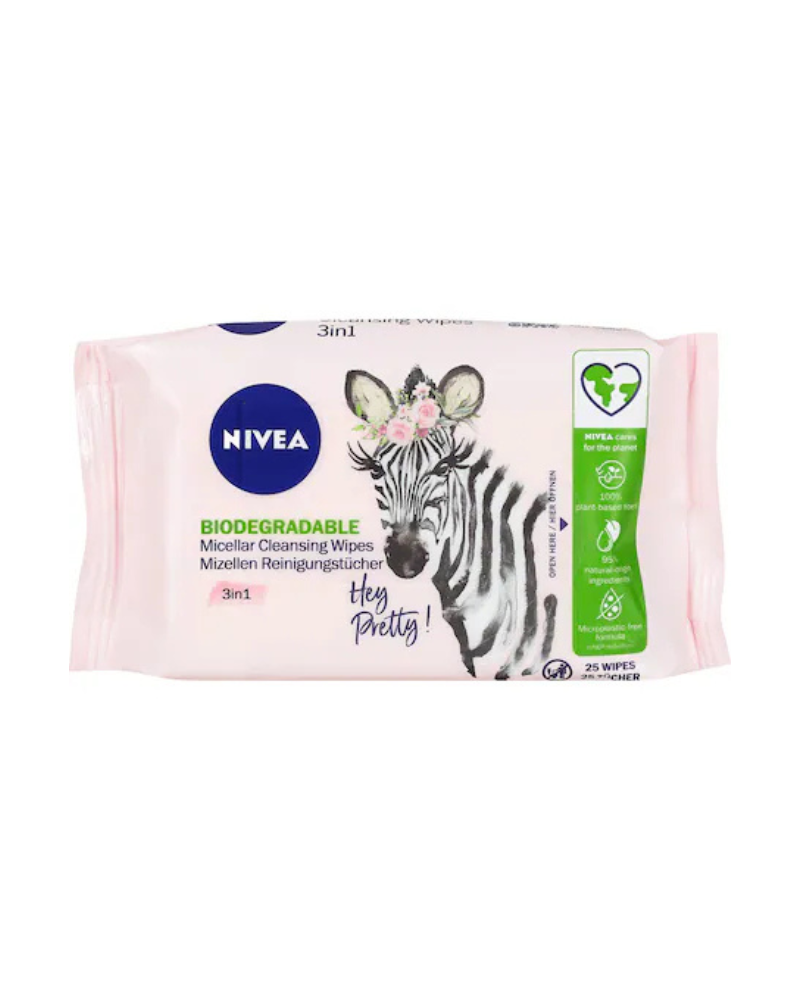89252 NIVEA FACE CARE 3 IN 1 CLEANSING MICELLAR WIPES A25