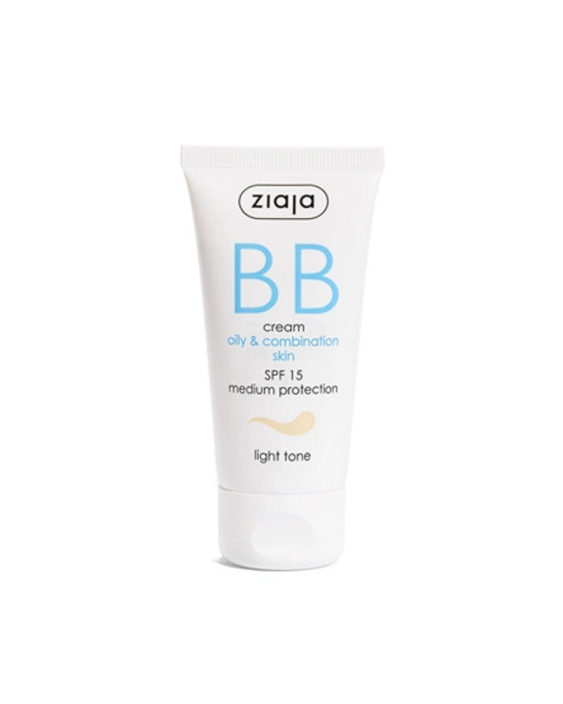 ZIAJA BB CREAM FOR OILY COMBINATION SKIN LIGHT TONE 50 ML