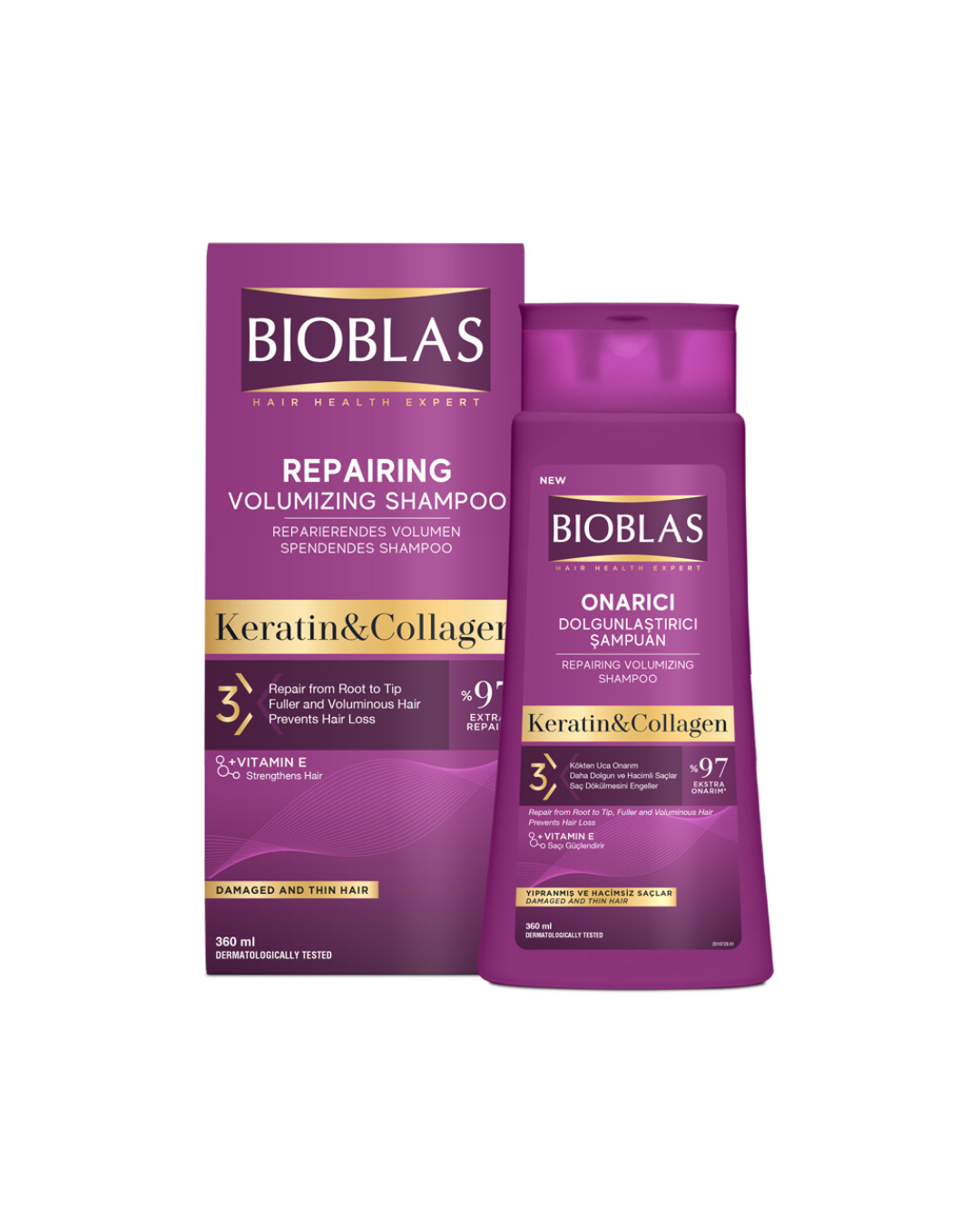 Bioblas 360 ml Keratin & Collagen 360ml