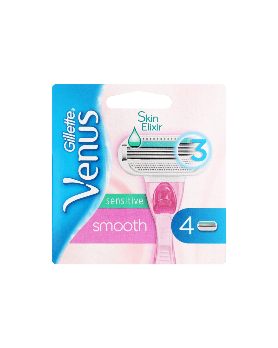 VENUS SMOOTH SENS PINK CRT 4CT