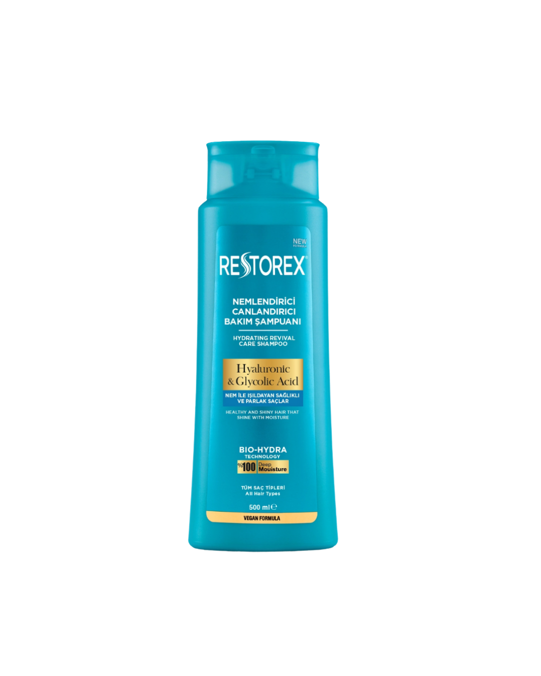 RESTOREX SHAMPOO HYALURONIC & GLY AC 500ML