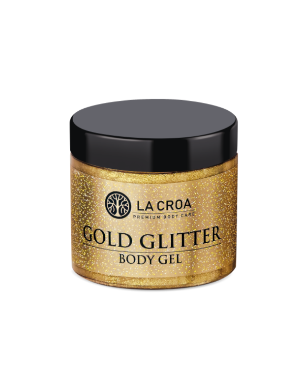 LA CROA GOLD GLITTER BODY GEL 185ML