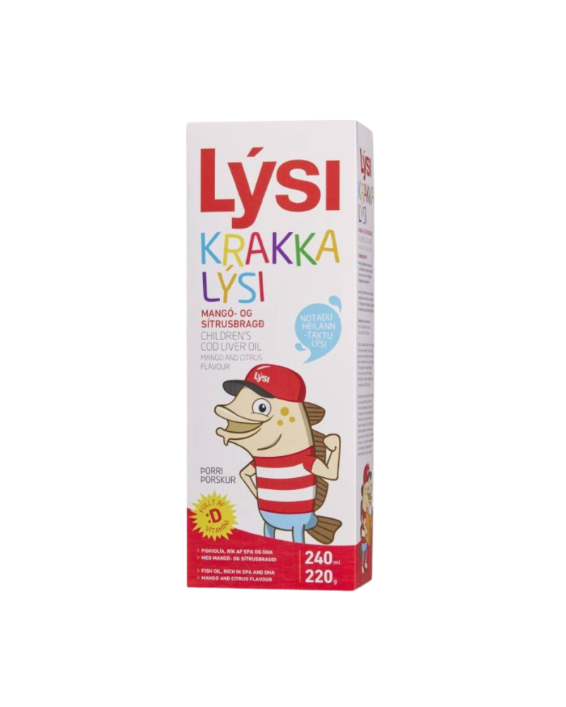 LYSI CHILDREN COD LIVER OIL MANGO 240 ML SIRUP