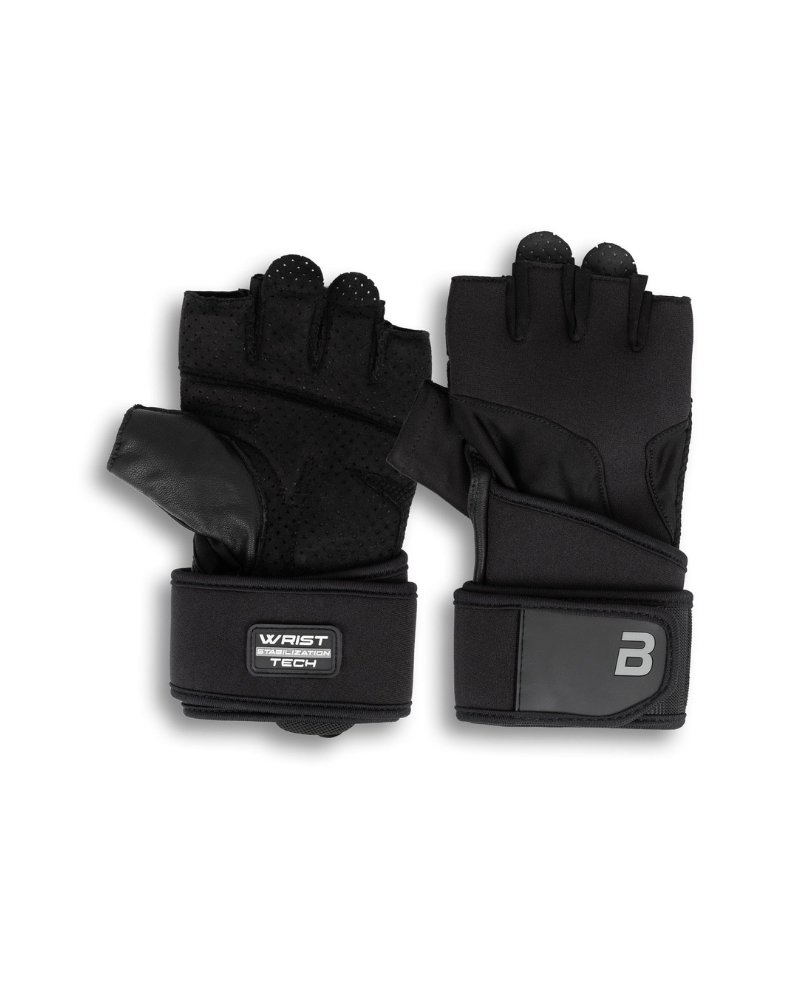 KYLE LEATHER GLOVES WITH FIRST GRIP BLACK L