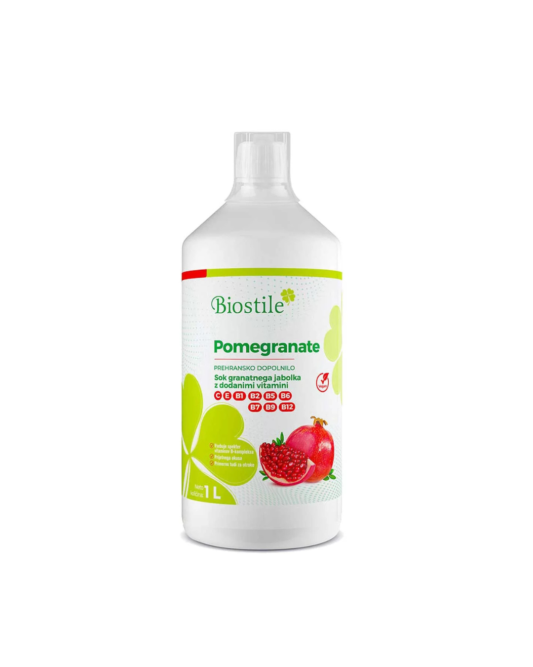 BIOSTILE POMEGRANATE + VITAMINS 1L