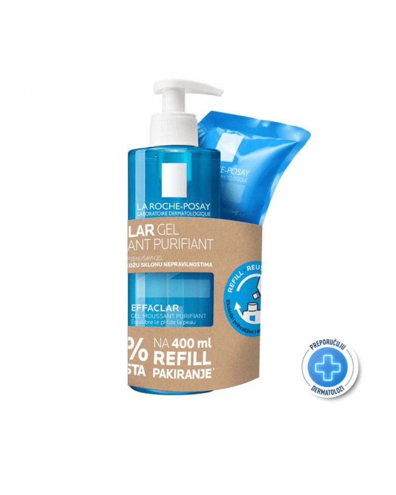 EFFACLAR FOAMING GEL+EFFACLAR REFILL 400ML L.8521