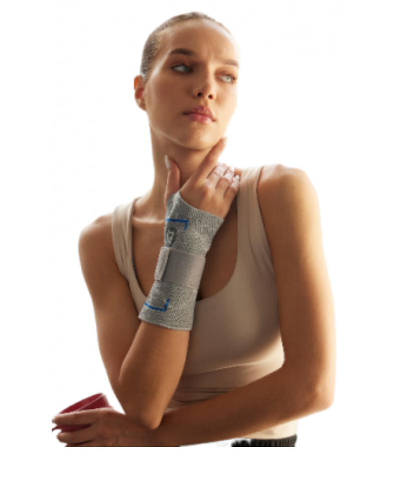 BA 20601-1LL WIRST BRACE KNITTED LEFT L GREY