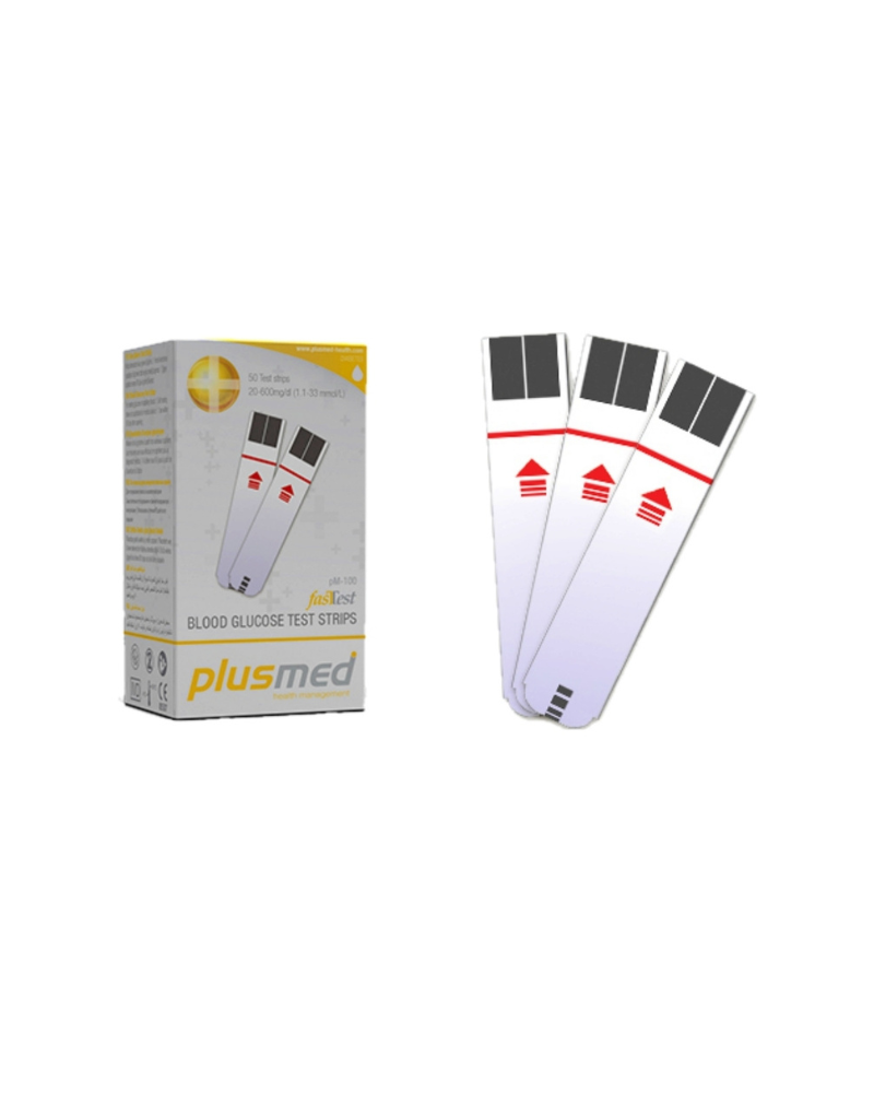PLUSMED STRIP PER APARAT TE GLUKOZES